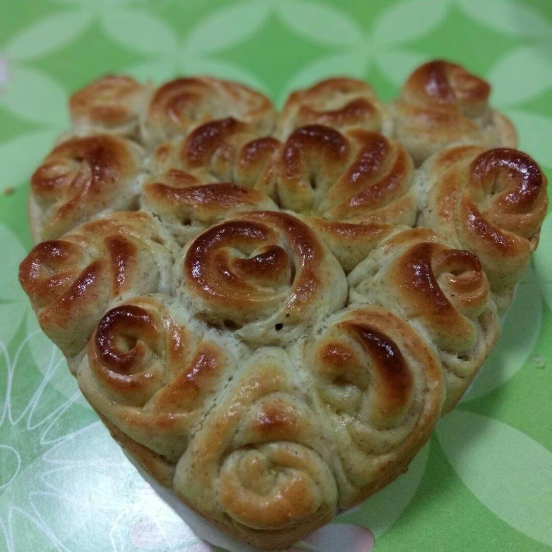 玫瑰花面包