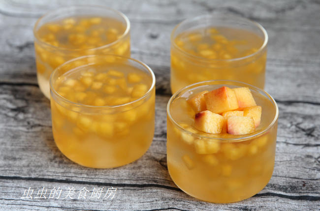 可以直接喝的桃子冰粉