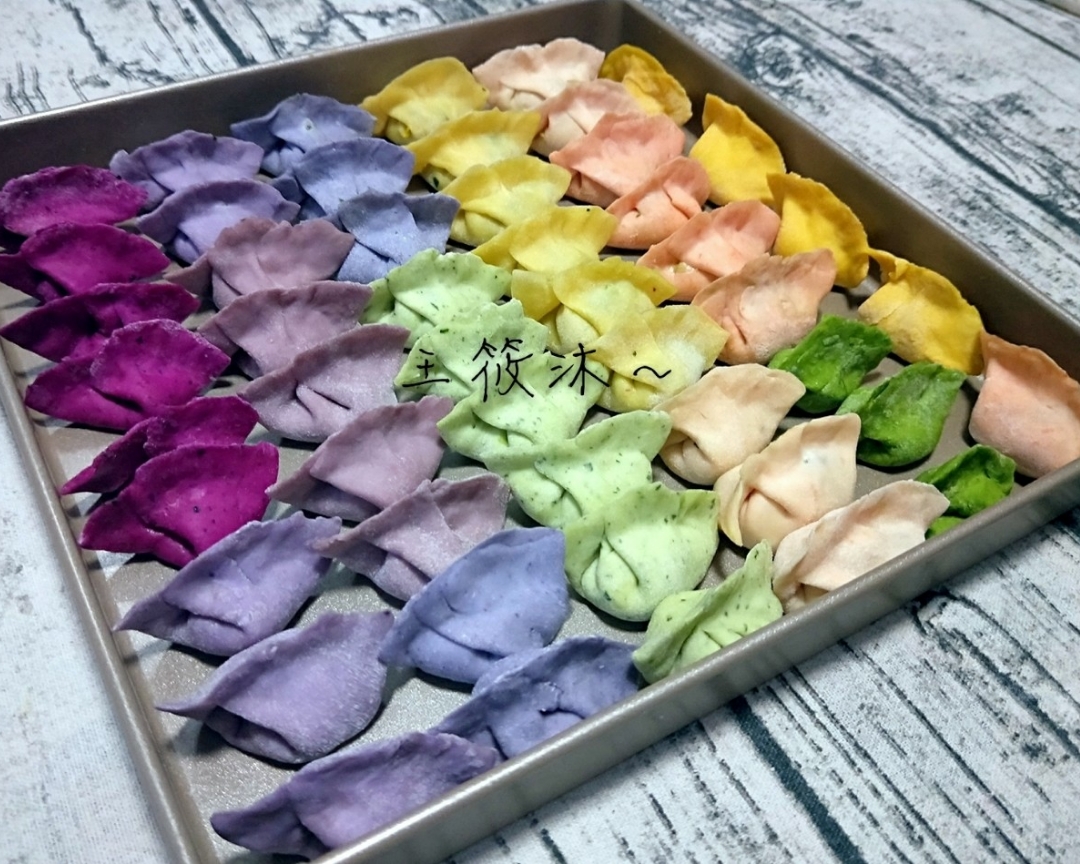 彩色饺子的做法