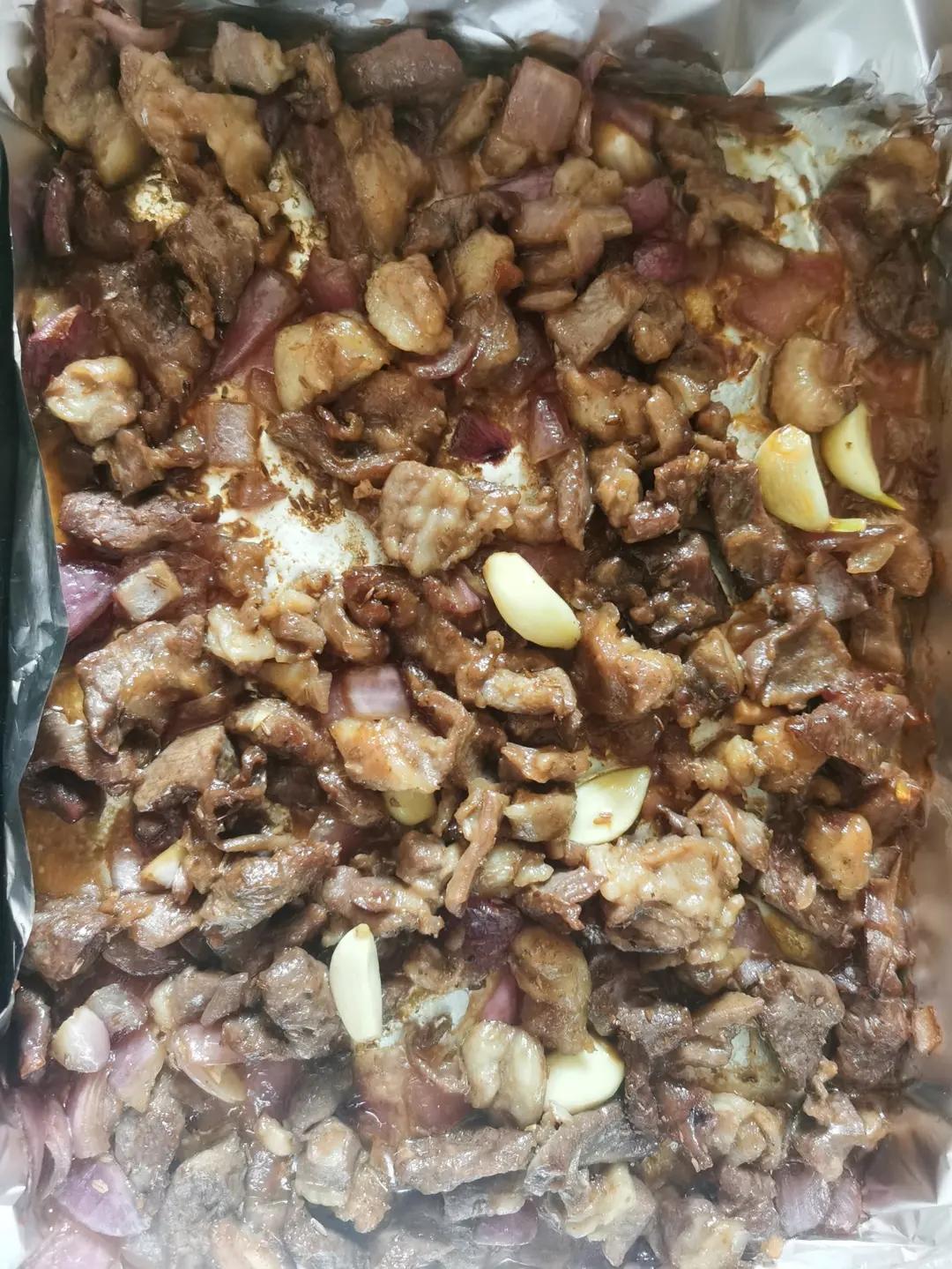 没穿串的羊肉串（家庭烤箱版）