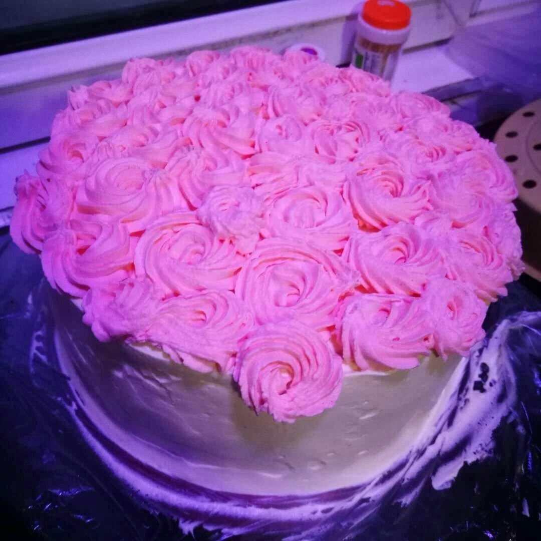 蛋糕裱花—简单花束蛋糕