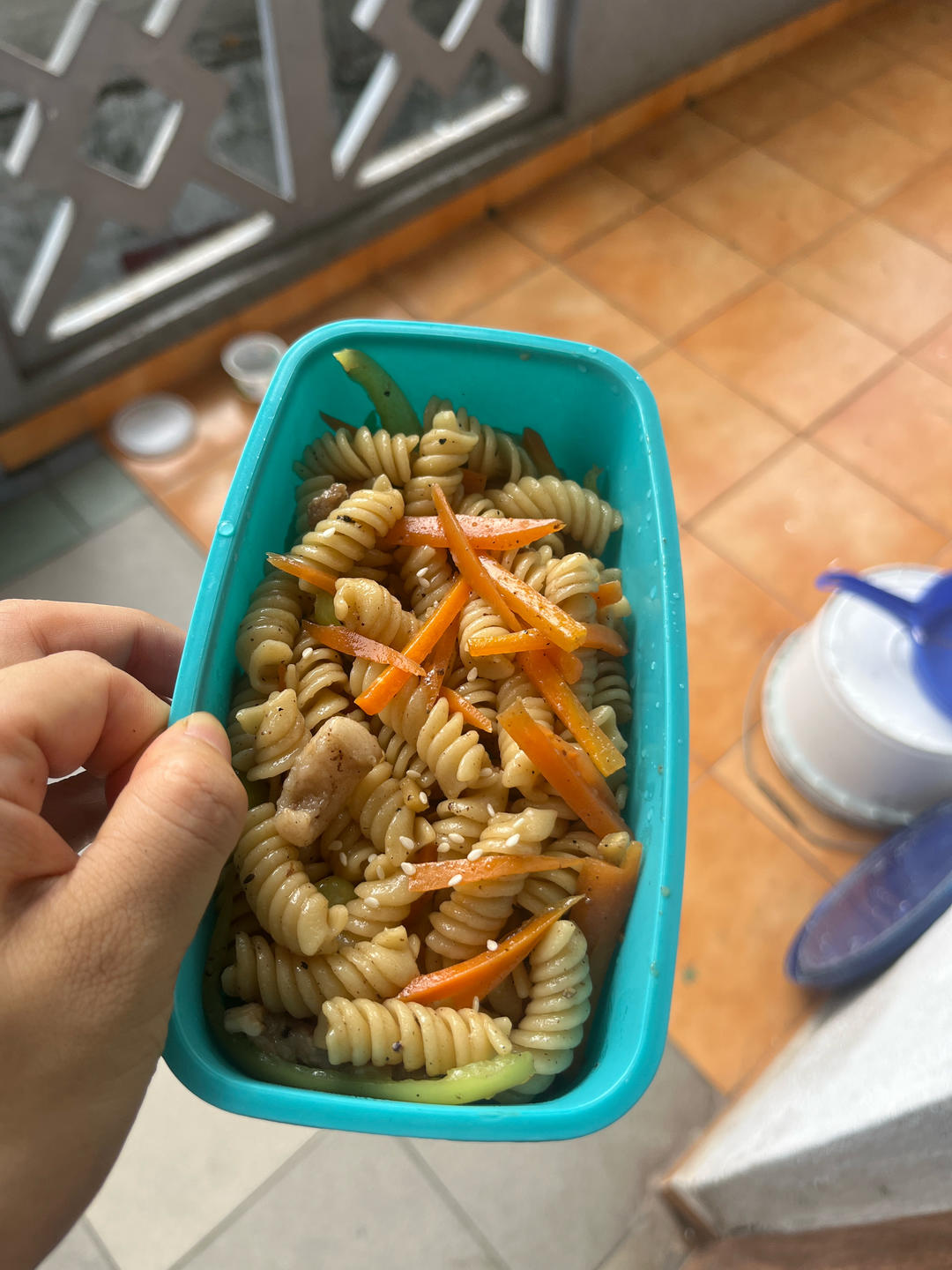 超简单的黑椒螺旋意面