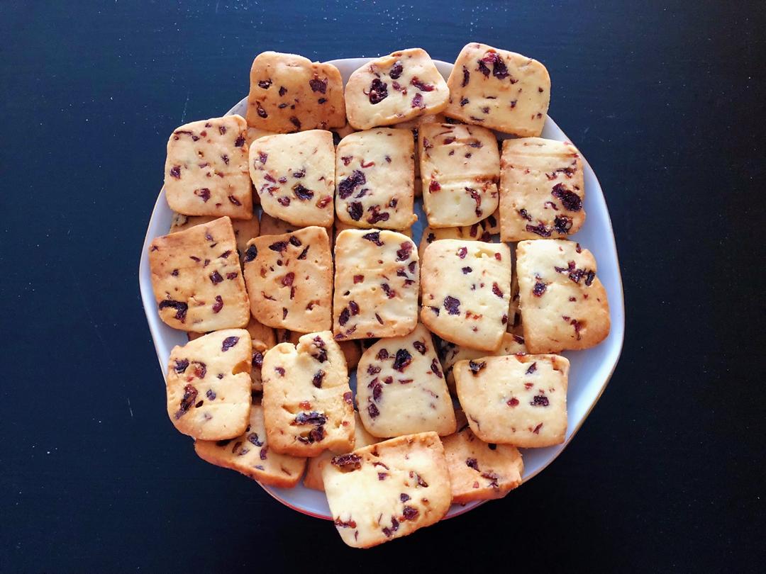 低糖少油版蔓越莓饼干