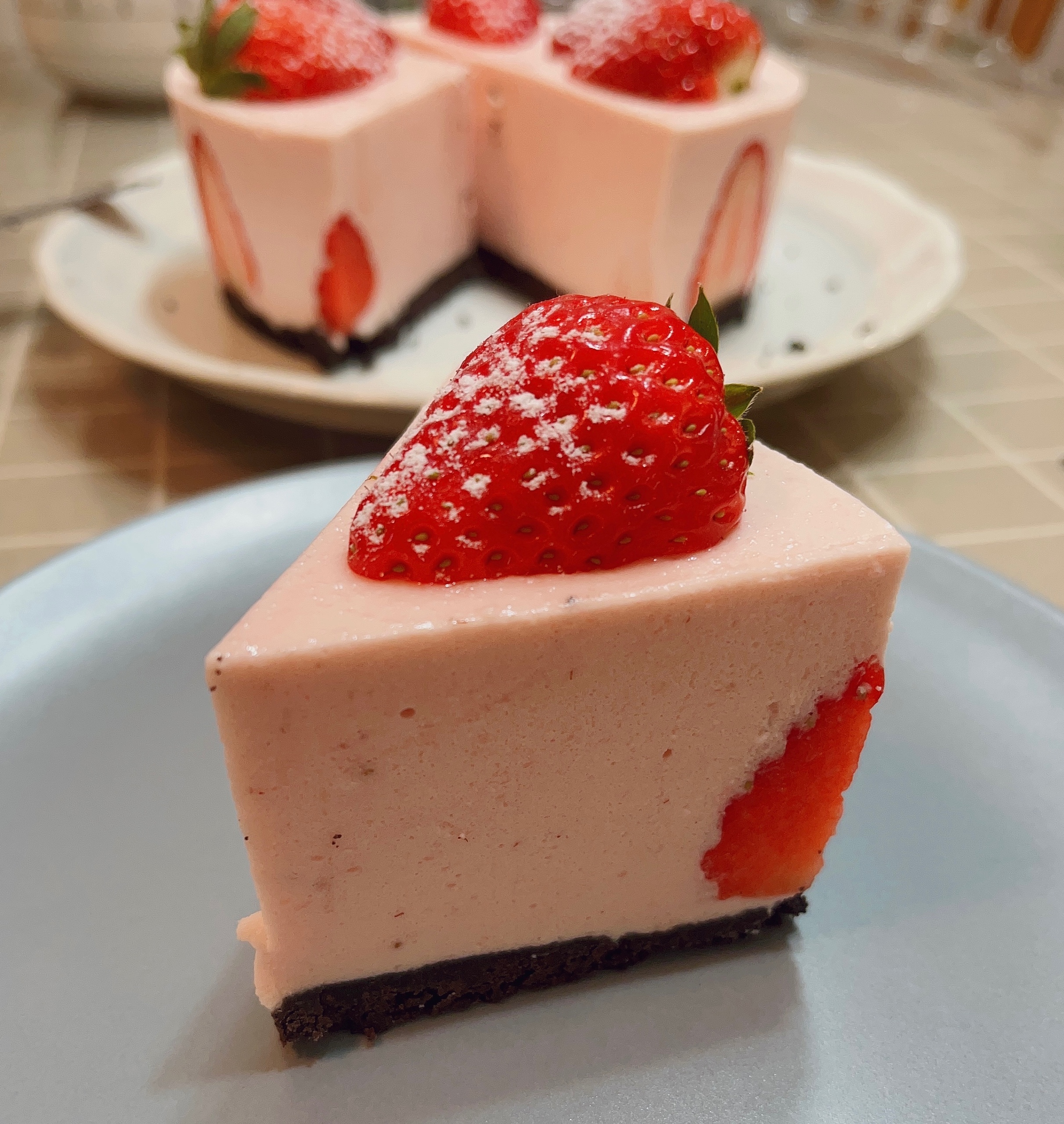 草莓酸奶慕斯(6寸)的做法 步骤9