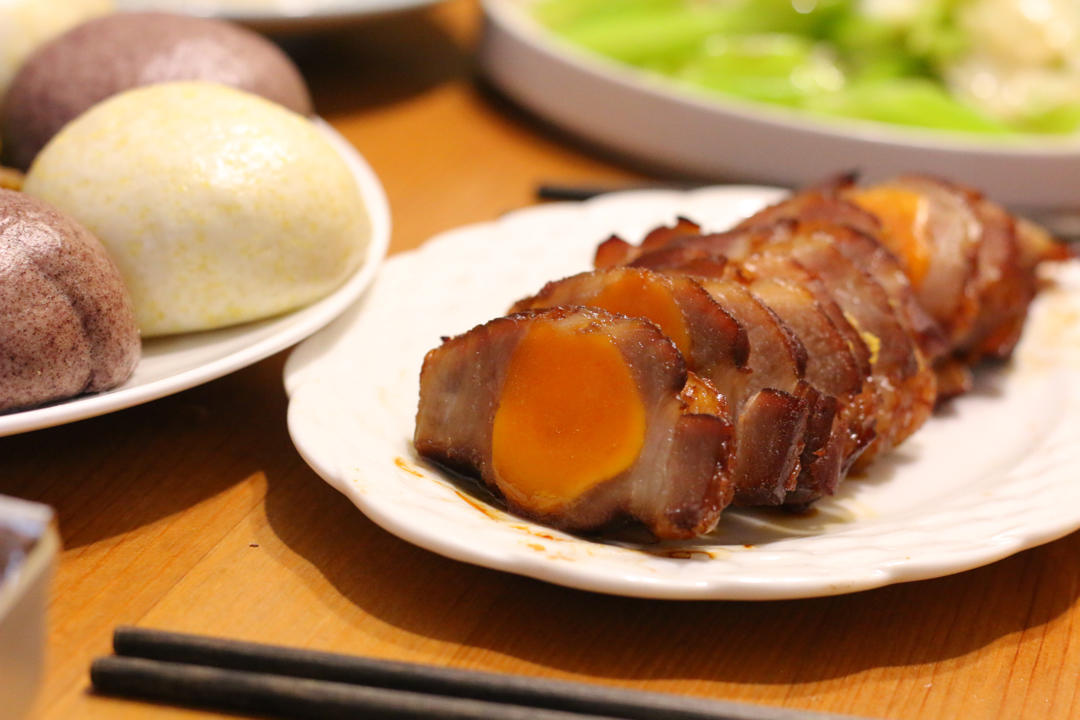 咸蛋黄酿叉烧