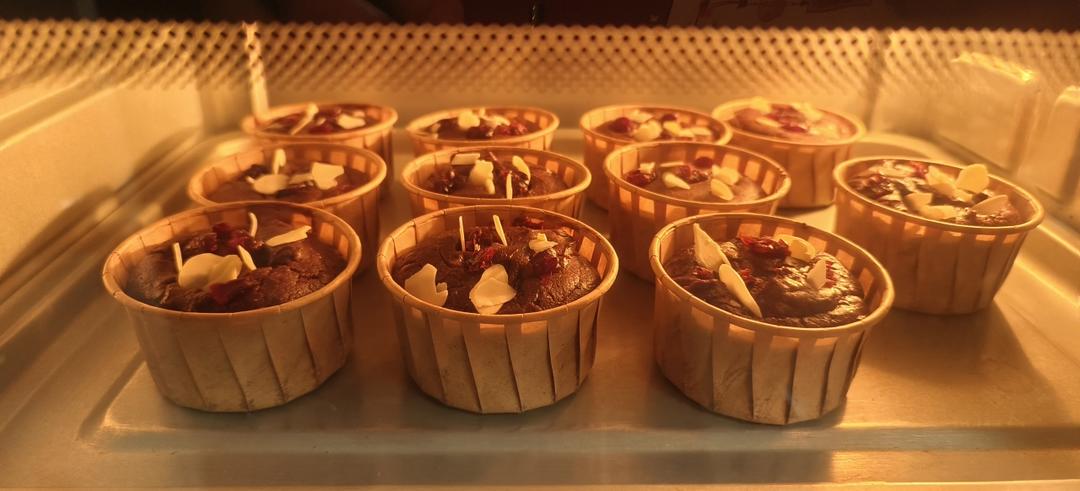 只需要搅合就能烤出来的🍫巧克力马芬🧁