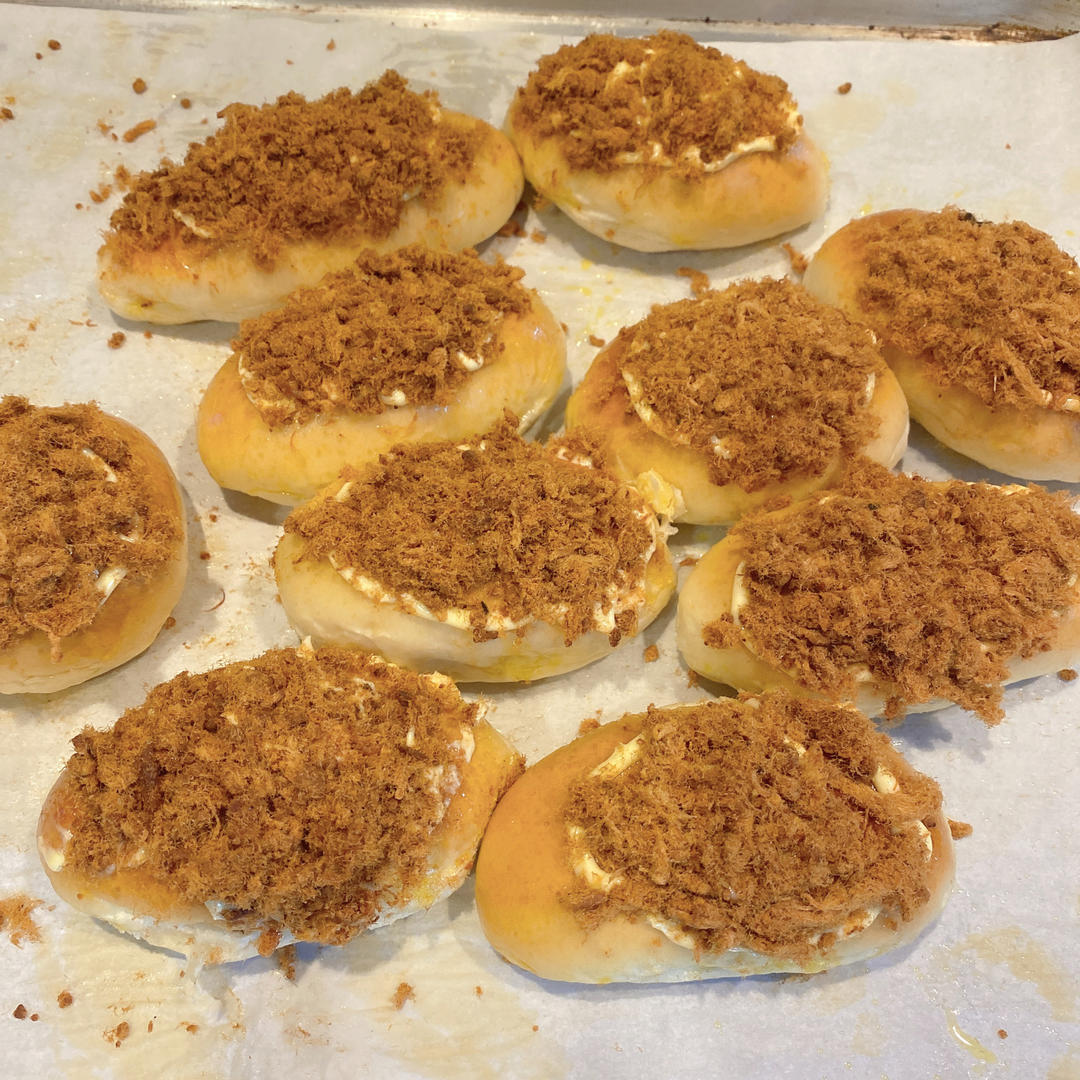 肉松面包（冷冻面团生胚之）