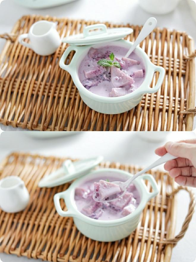 奶香紫薯芋头西米露【北鼎养生壶食谱】的做法