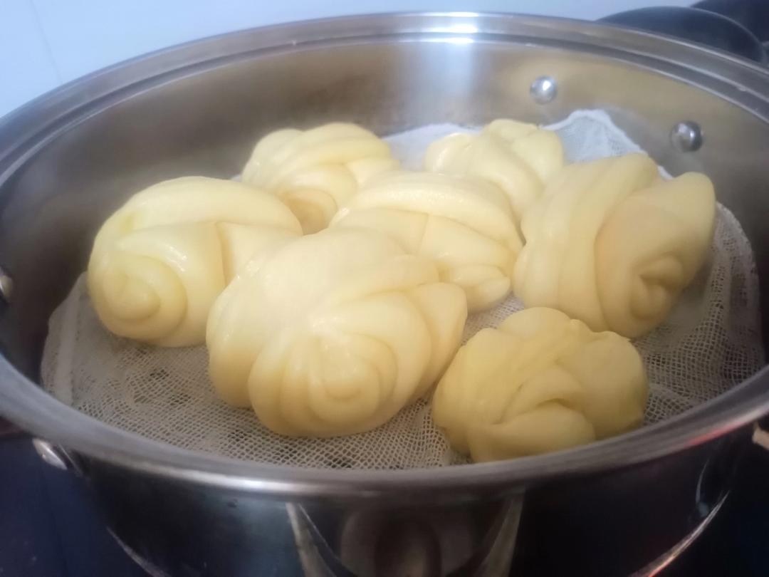 造型漂亮做法超简单的，花卷馒头