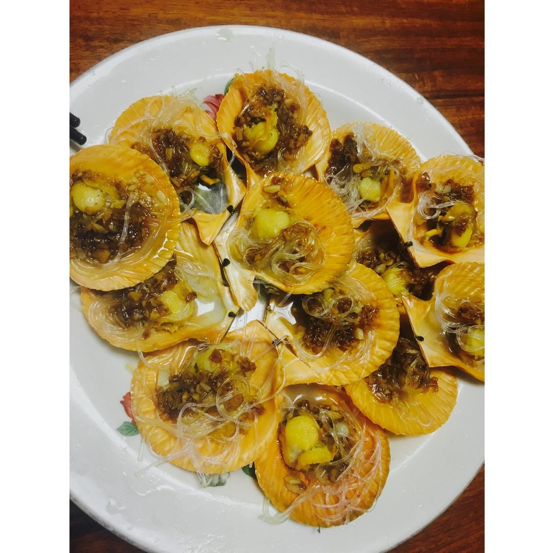 蒜蓉粉丝蒸扇贝