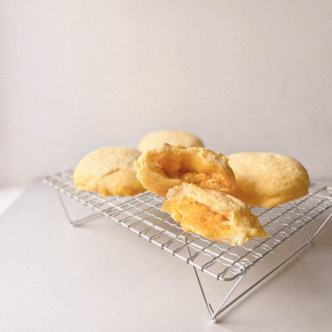 【自用】【面包机揉面】咸蛋黄流沙面包（原方来自小红书：长肉的才是最好吃的）