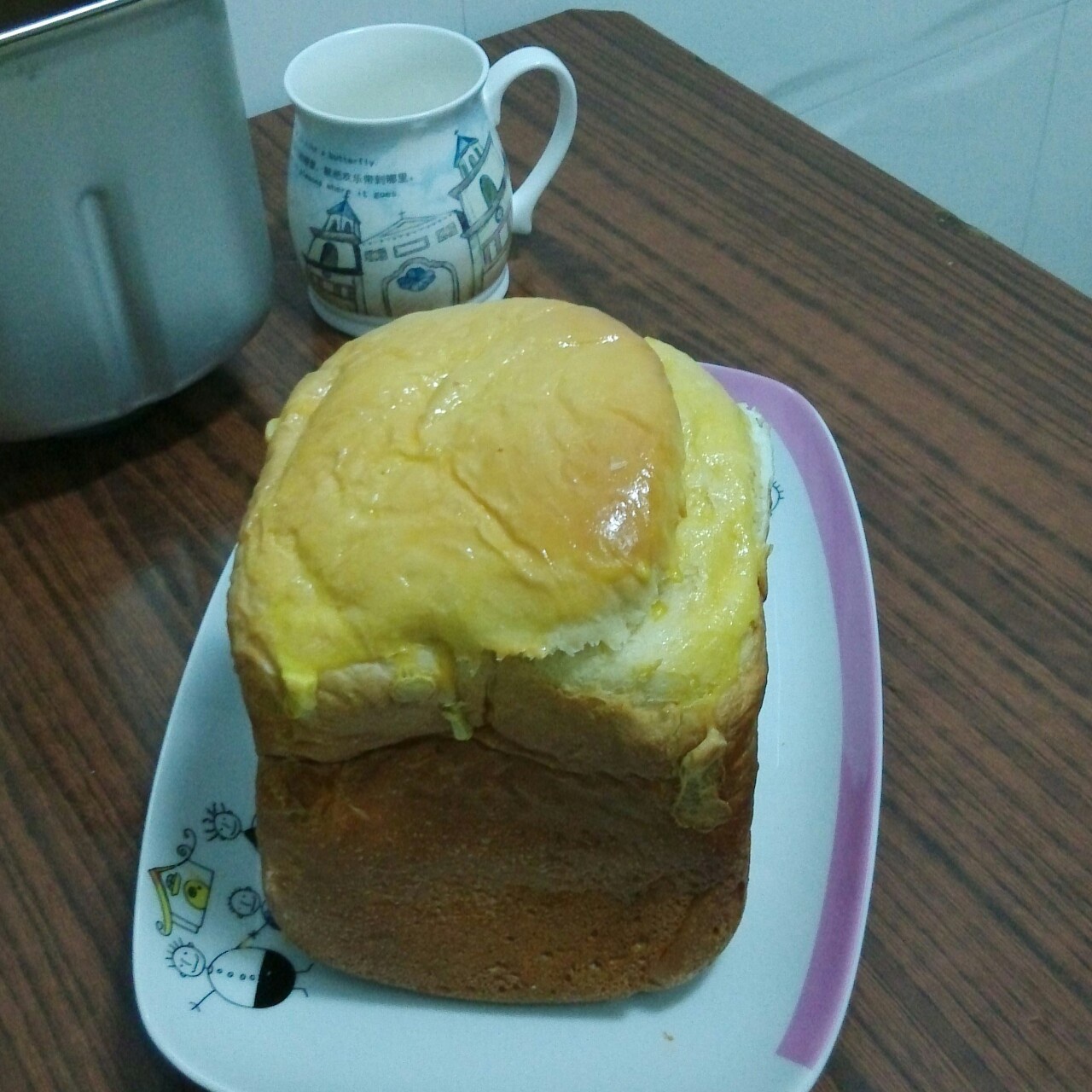 超级好吃的原味面包（面包机版）