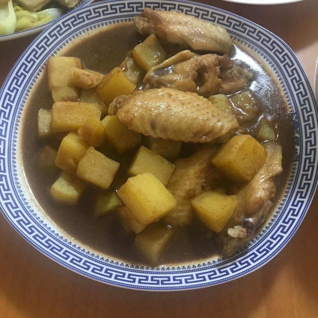 土豆炖鸡翅（快手零失败）