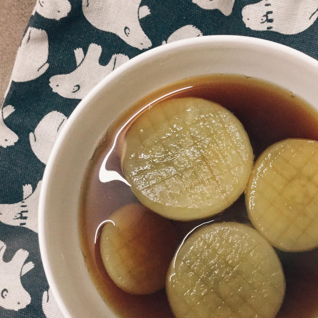 萝卜炖牛筋加蛋