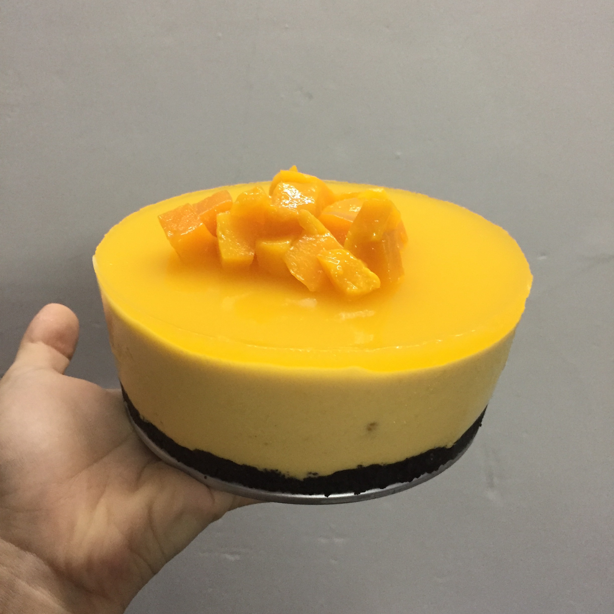 芒果慕斯蛋糕6寸（新手零失败!）的做法 步骤12