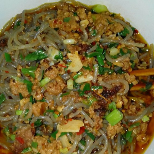 猪肉炒粉条_蚂蚁上树