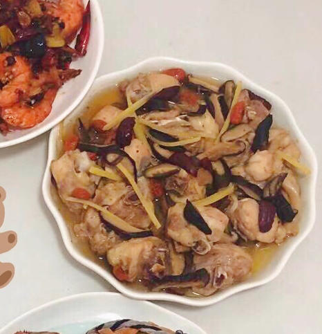 香菇蒸滑鸡