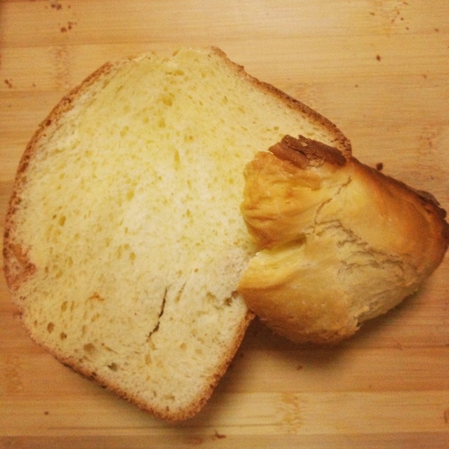 超级好吃的原味面包（面包机版）