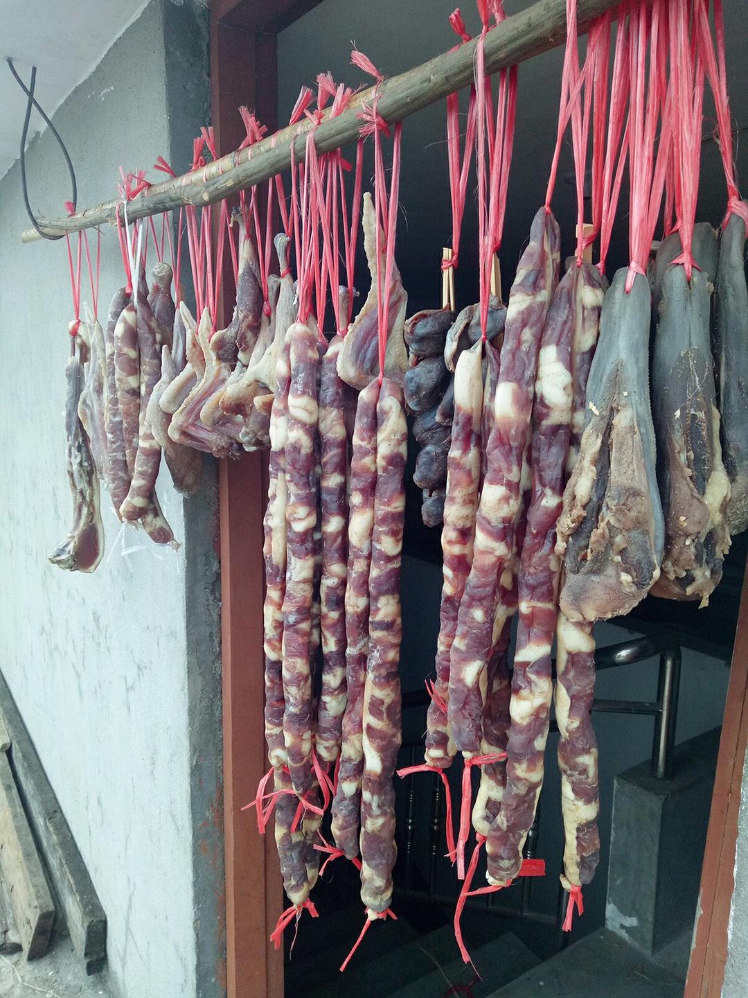 自制广式腊肠（附最快手刮肠衣）