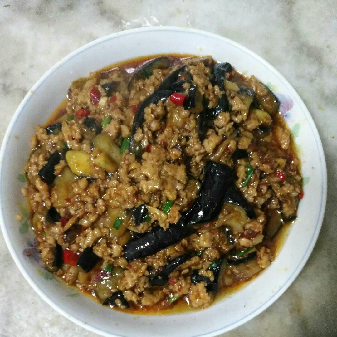 红烧肉沫茄子