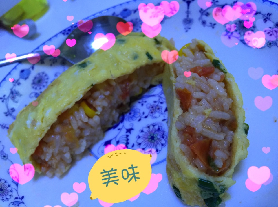 腊肠蛋包饭
