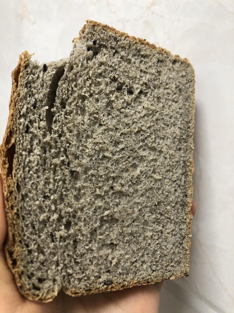 黑芝麻全麦吐司 100%全麦