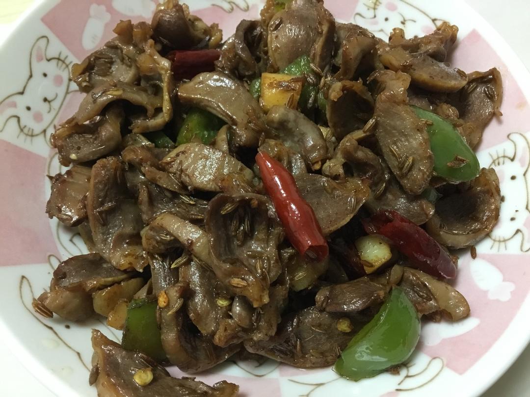 爆炒鸡胗