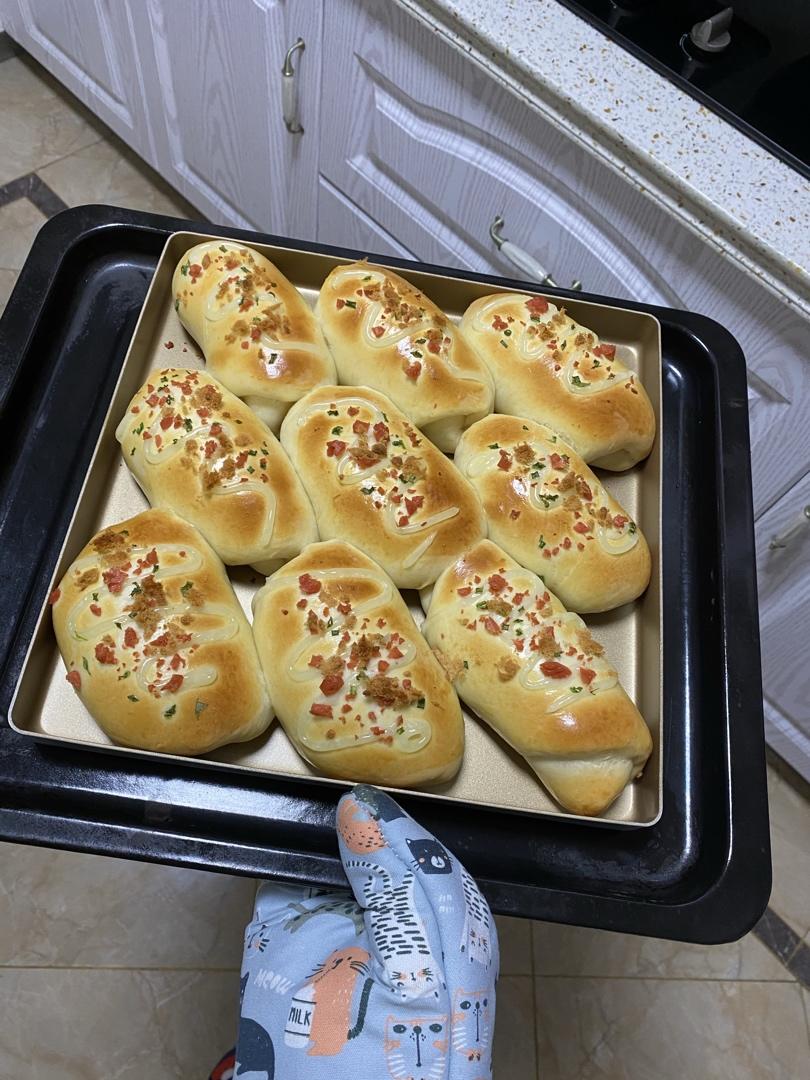 香葱火腿肉松面包