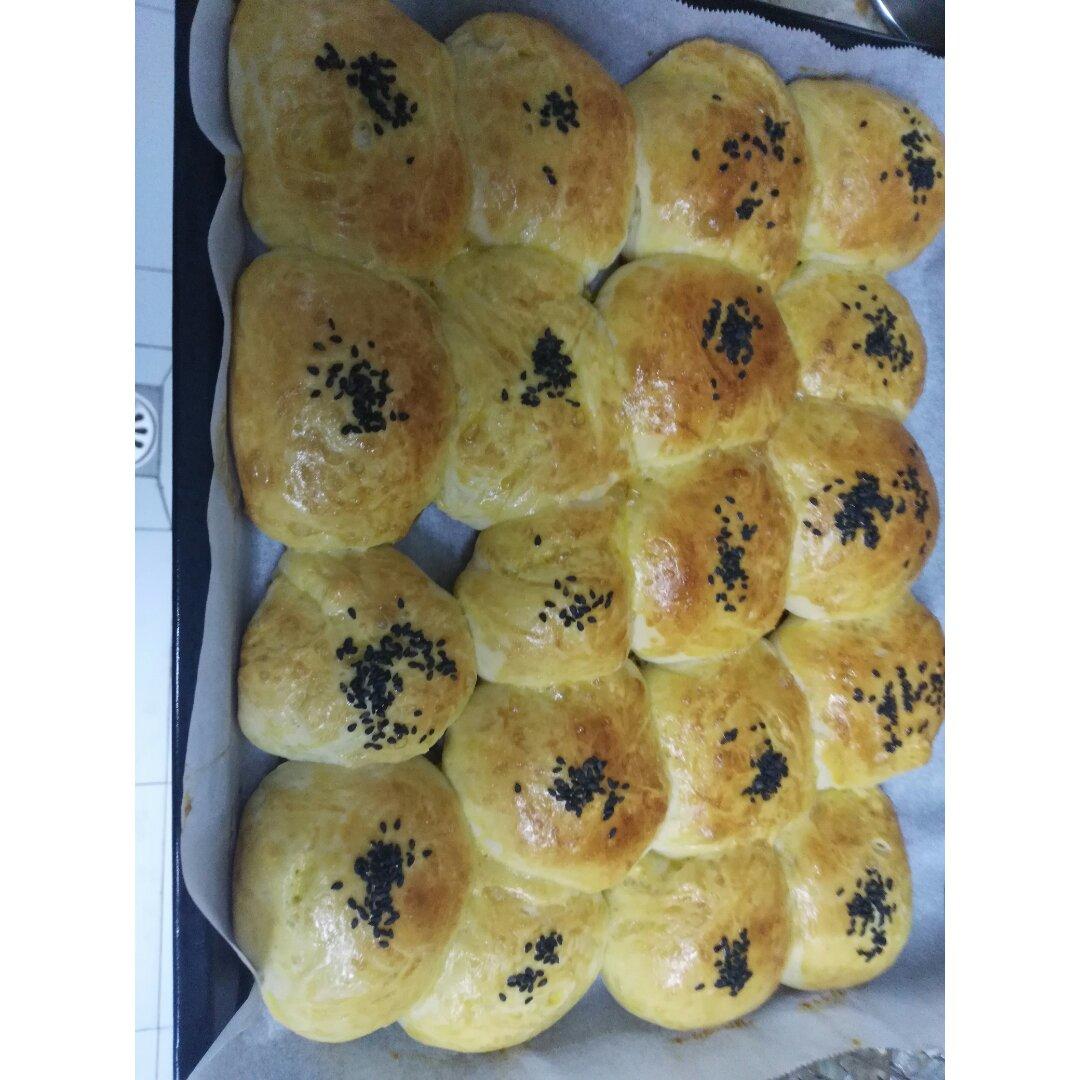 超好吃的酸奶黑芝麻餐包（香、松软）