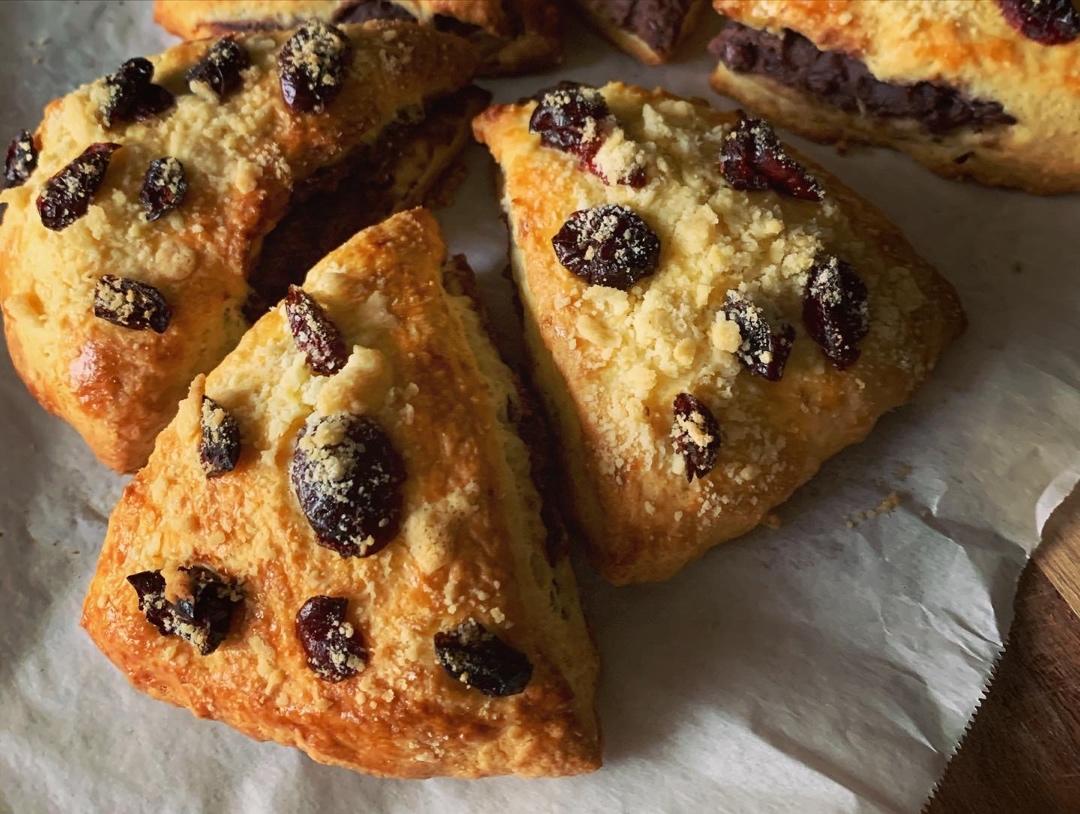 红豆蔓越莓司康（松饼）