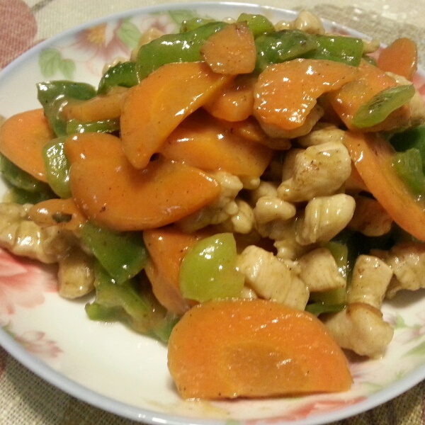 5分钟速食--青椒炒鸡脯