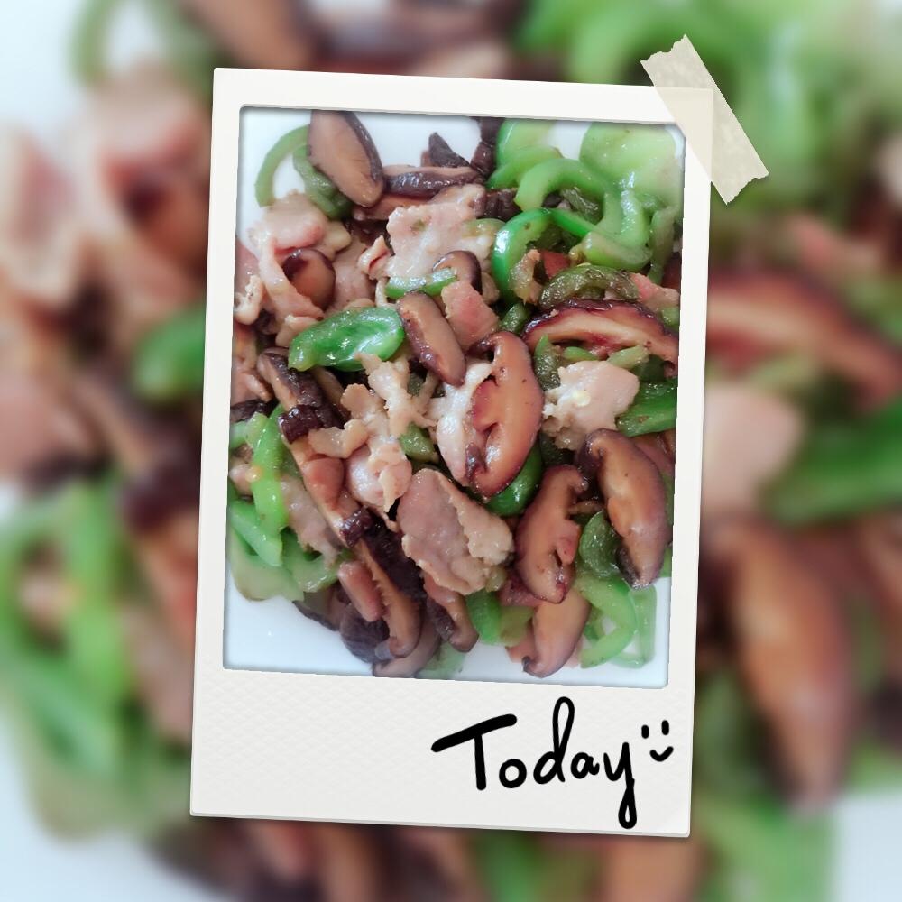 香菇炒肉，超级下饭哦