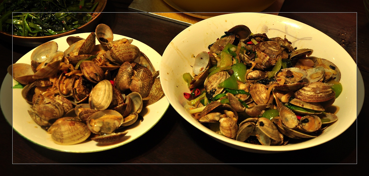 紫苏豉汁炒花甲