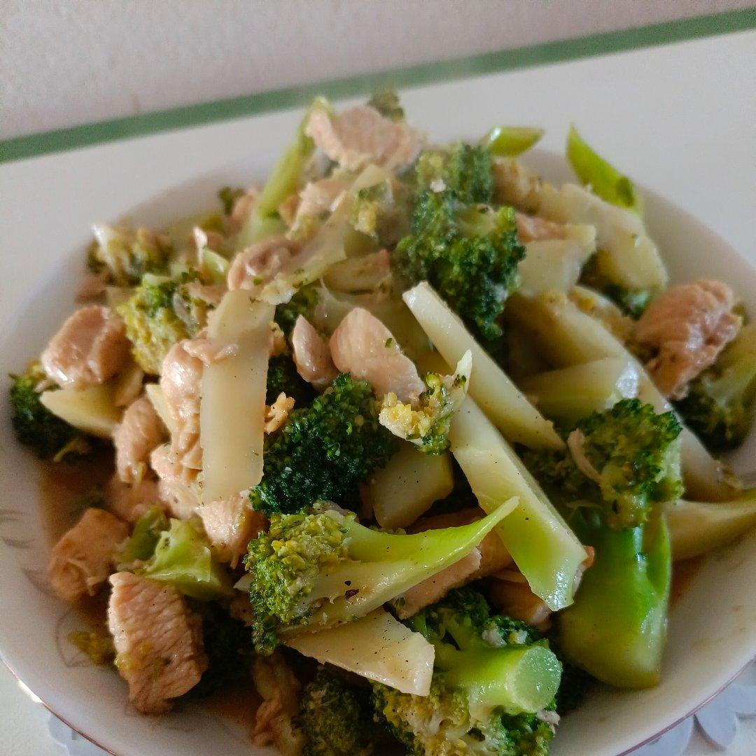 西兰花炒鸡胸肉