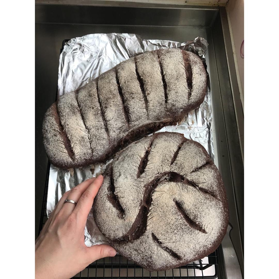 可可麻薯软欧包