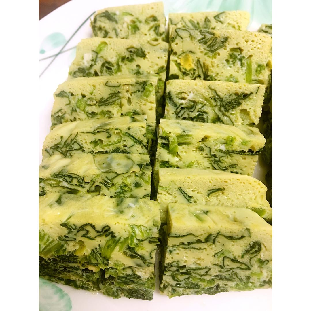 蘸汁菠菜鸡蛋糕——春季养生多吃菠菜