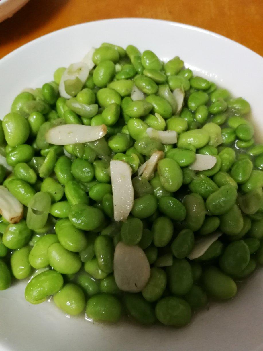 清炒毛豆子(超简单)