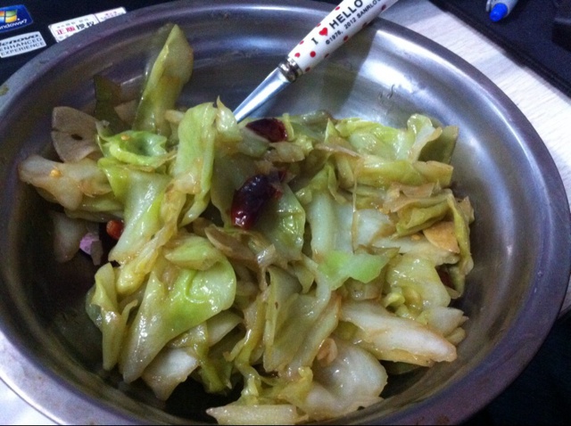 在家炒出街头小馆风味的炝炒圆白菜