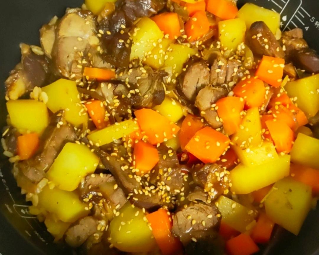 酱羊腱子肉焖饭