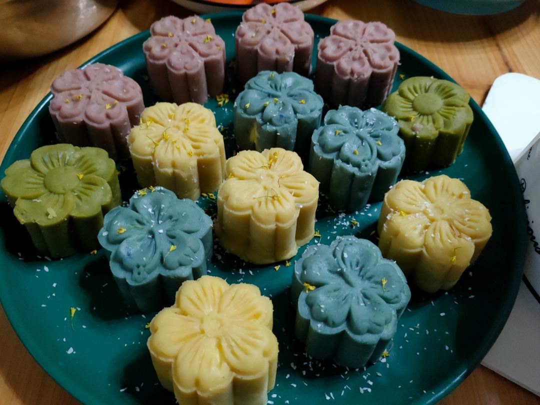 奶香绿豆糕-淡奶油版