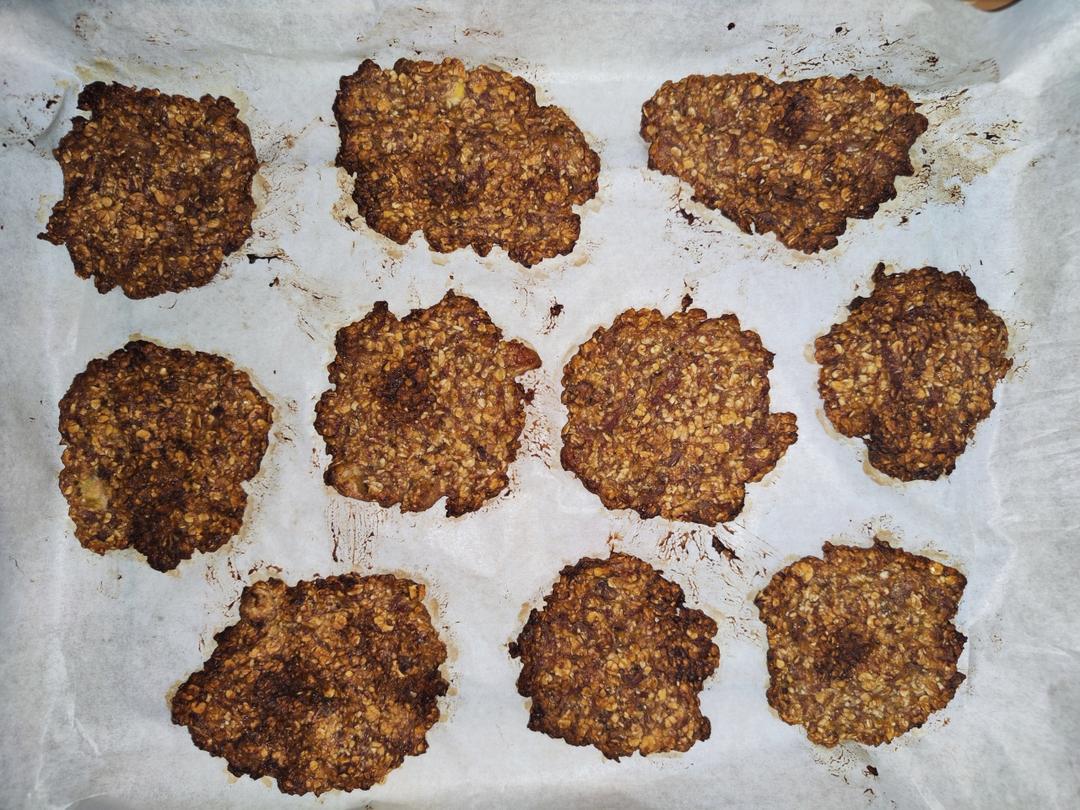 无油无糖，低脂饱腹，香蕉燕麦饼