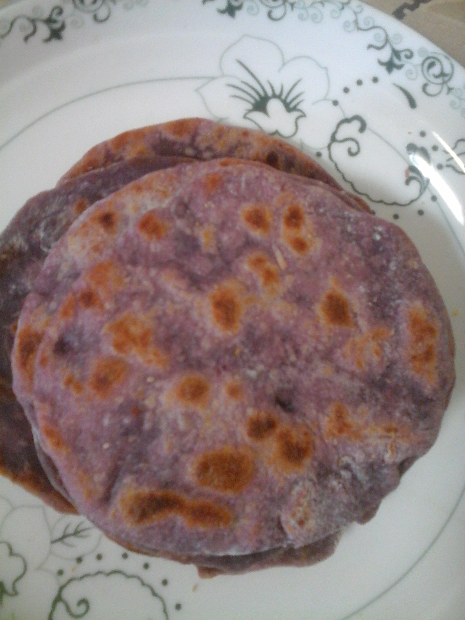 平底锅煎紫薯饼