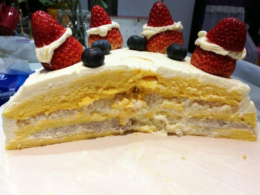 手把手教你🎄教程详细的圣诞可可草莓裸蛋糕