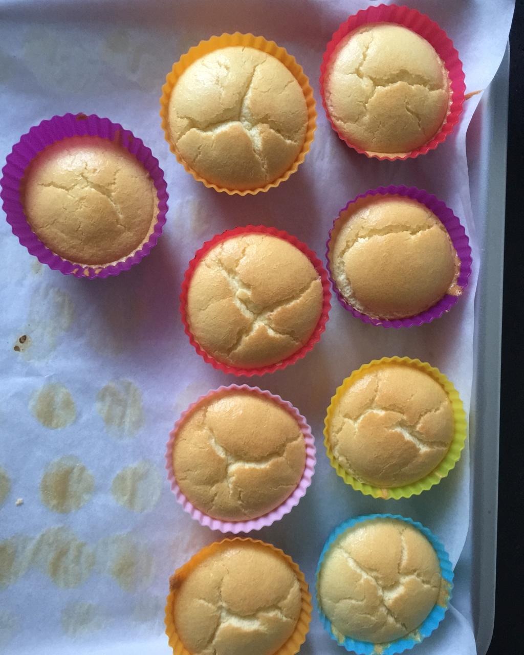 原味戚风纸杯蛋糕（烤箱做纸杯蛋糕）