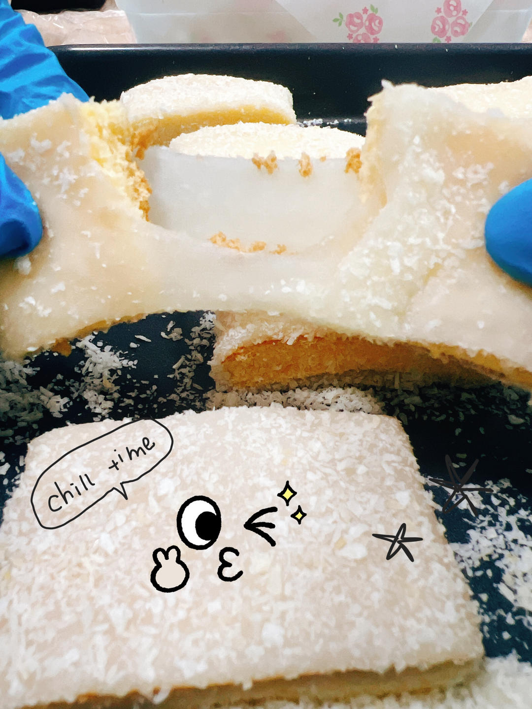 简单好吃❄️白雪糯米糍蛋糕🍰