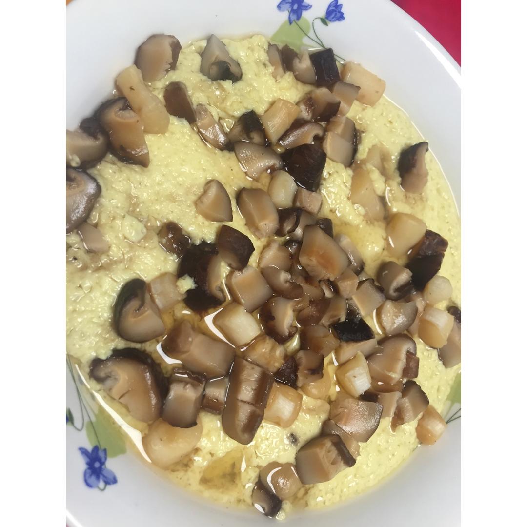 依然故我2做的香菇干贝鸡蛋羹