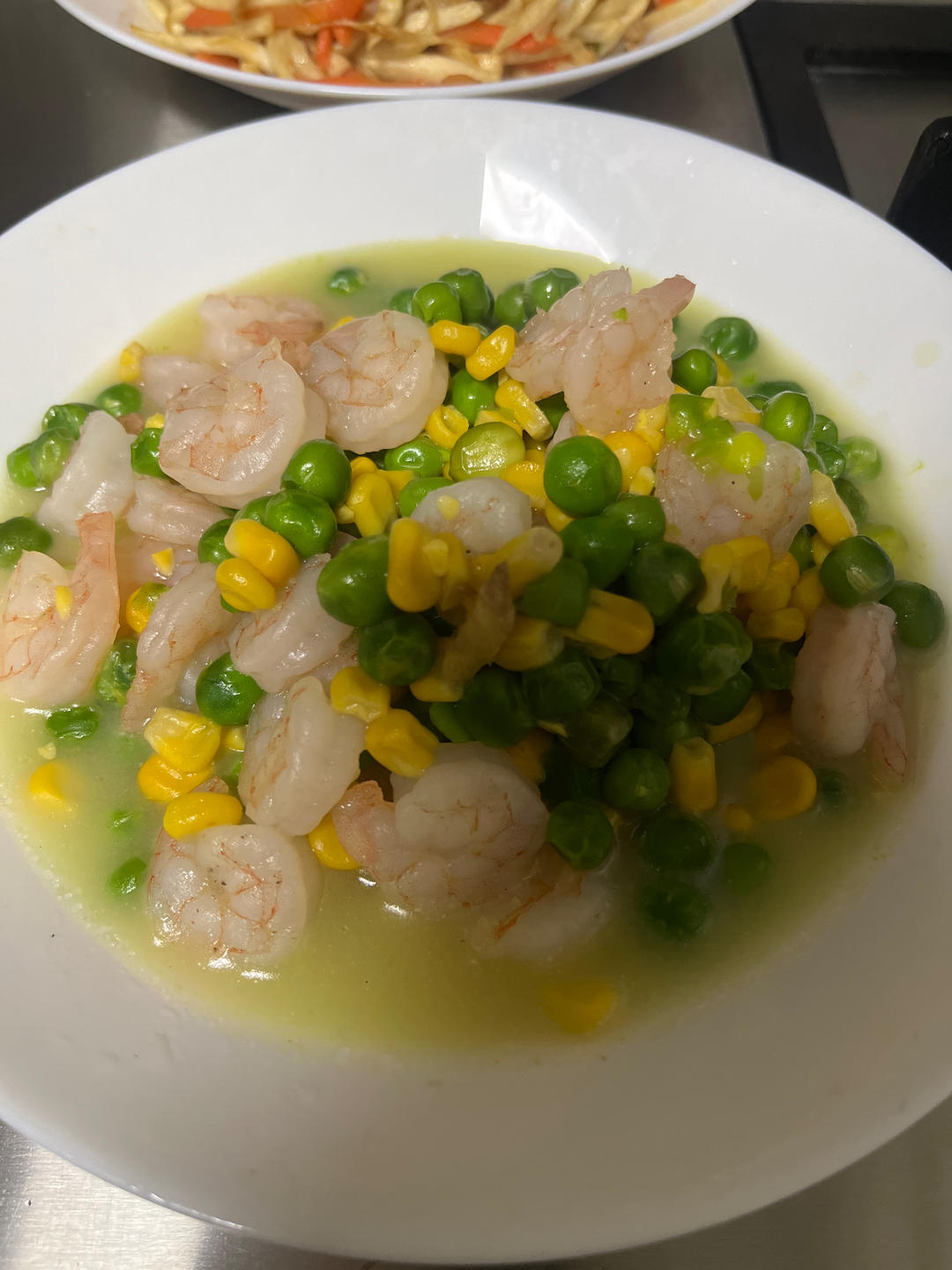 青豆炒虾仁