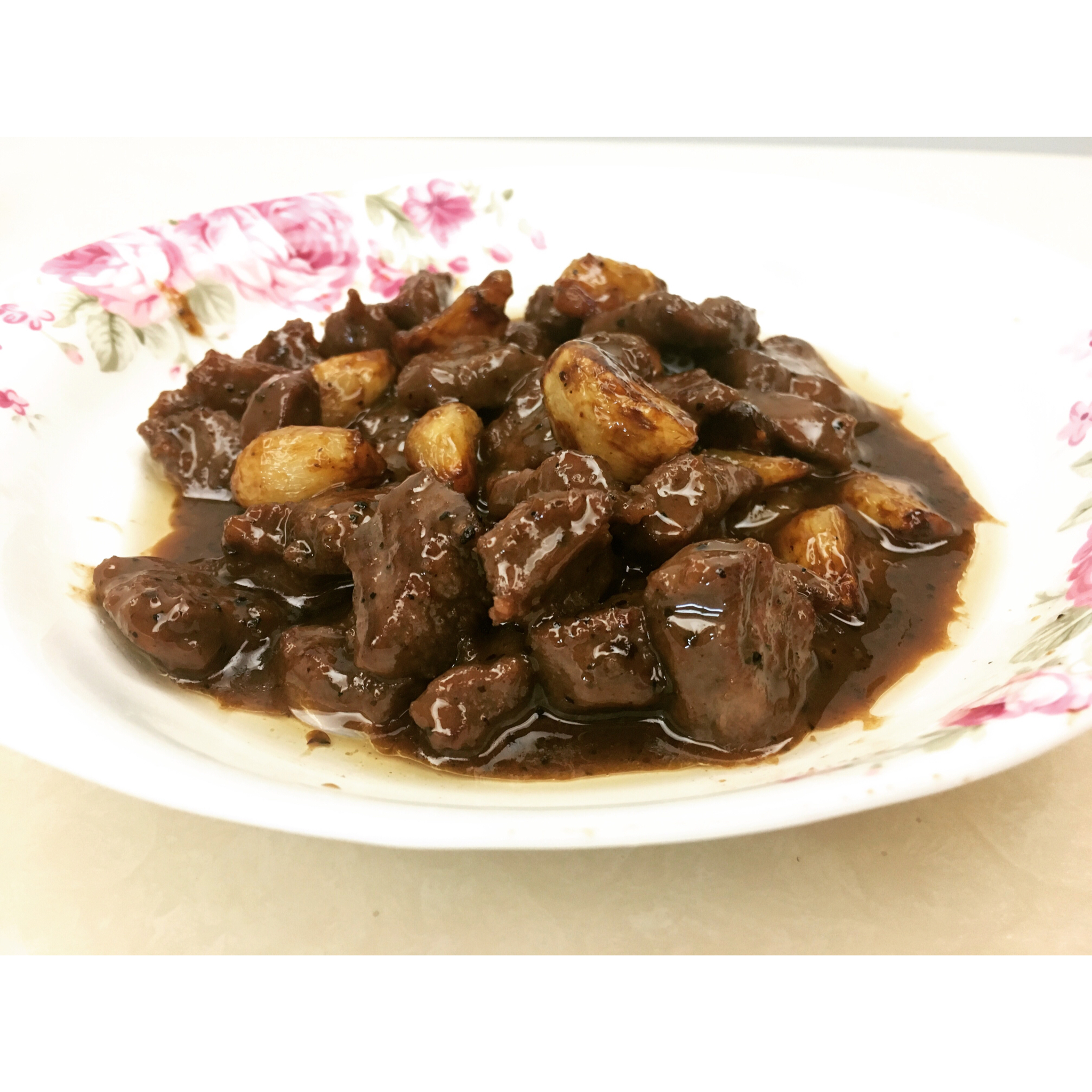 黑蒜子牛肉粒