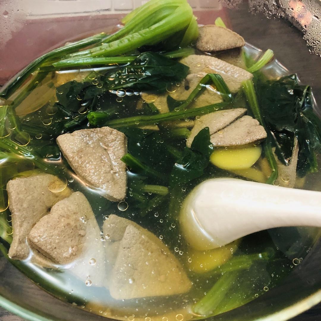 营养汤---菠菜猪肝汤