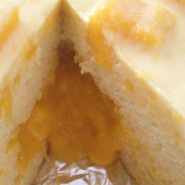 料超足的芒果慕斯蛋糕